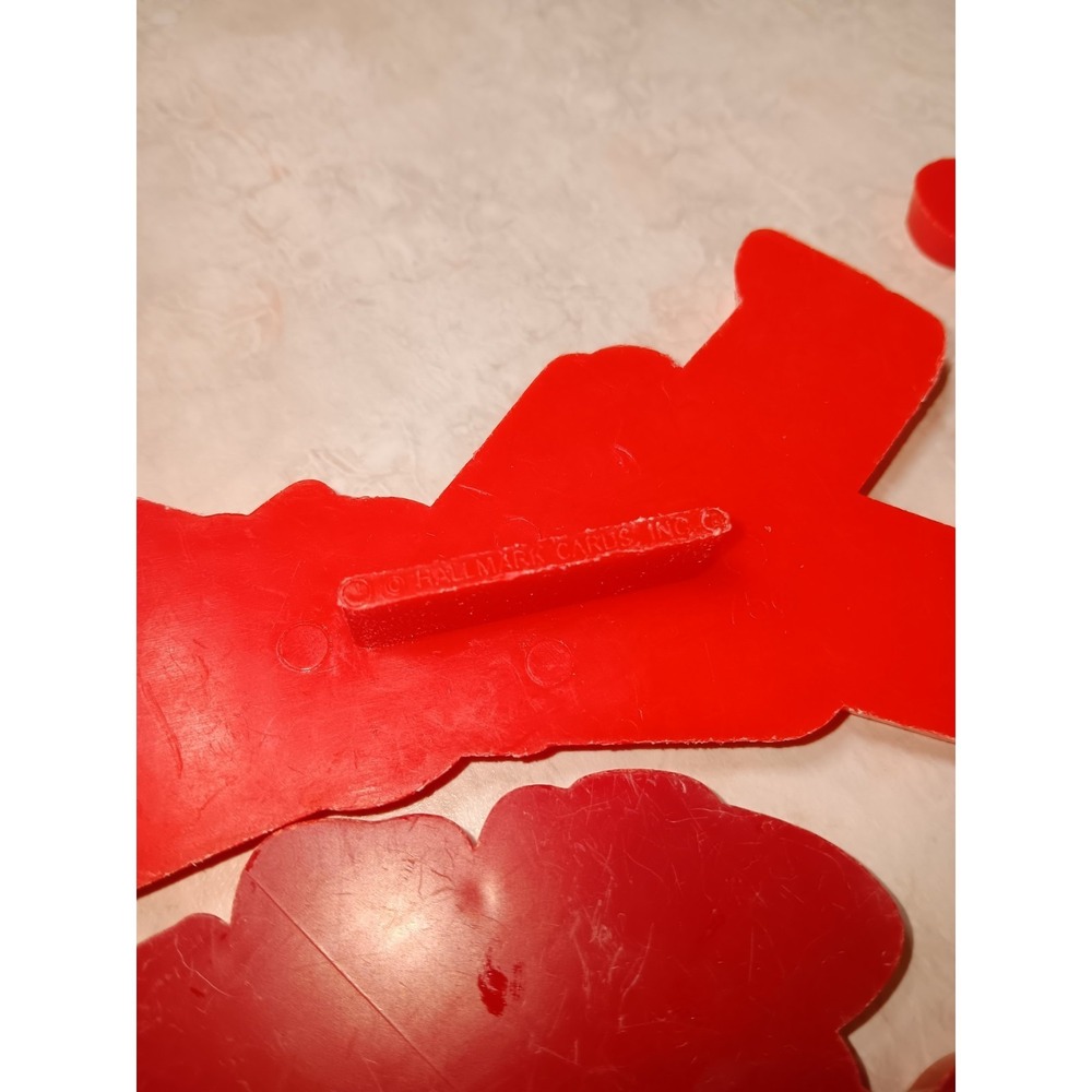 Vtg Christmas Cookie Cutters (4) with Handles SANTA TEDDY BEAR TOY SOLDIER - Picture 3 of 3